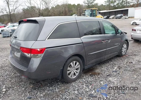 2014 Honda Odyssey Ex-L from USA, damaged, VIN 5FNRL5H62EB100890